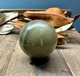 Natural 59mm Siberian Nephrite Jade Sphere