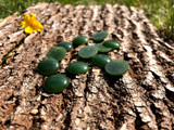 Natural Nephrite Jade Cabochon Round - 15mm