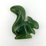 Natural Jade Magnet - Squirrel