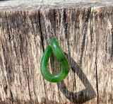 Natural Nephrite Jade Twist Pendant - GMJ9