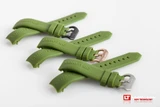 Lum-Tec Combat B/RR 22mm Green Rubber Strap with Black PVD Buckle