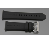 Lum-Tec 26/22mm Original OEM Black Rubber Strap with Stainless Steel Buckle
