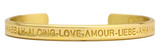 Golden Love - Sergio Lub Handmade Cuff Bracelet