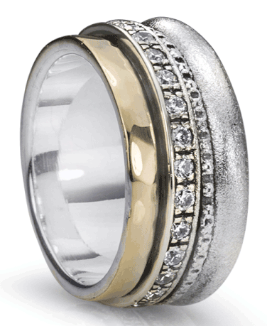 "ENLIGHTEN" (MR3480) - Eternal Jewel Collection - MeditationRing (Spinner Ring)