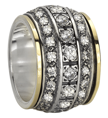 "ETERNITY" (MR1595) - Eternal Jewels Collection - MeditationRing (Spinner Ring)