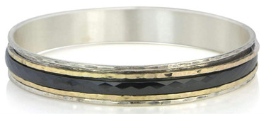 "RAVEN" - Blissful Bangle Collection - Spinner Bangle Bracelet by MeditationRings