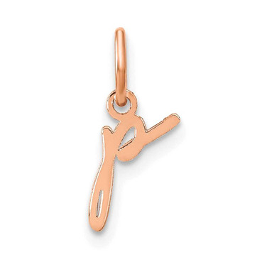 Image of 10K Rose Gold Lower case Letter P Initial Charm 10XNA1306R/P