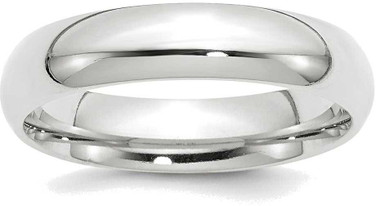 Image of 10K White Gold 5mm Standard Comfort Fit Band Ring Image of 10K White Gold 5mm Standard Comfort Fit Band Ring