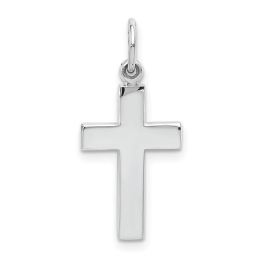 Image of 10K White Gold Cross Pendant 10K360