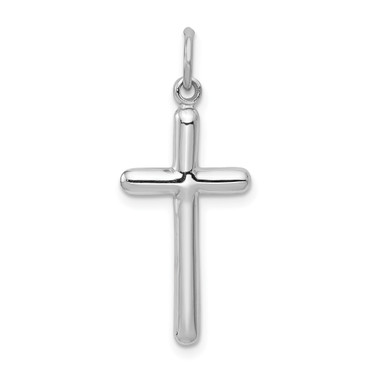 Image of 10K White Gold Cross Pendant 10K361