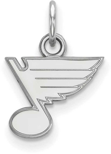 Image of 10K White Gold NHL St. Louis Blues X-Small Pendant by LogoArt