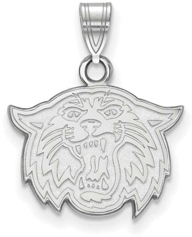 Image of 10K White Gold Villanova University Small Pendant by LogoArt (1W032VIL)