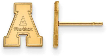 Image of 10K Yellow Gold Appalachian State University X-Small Post Earrings by LogoArt