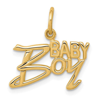 Image of 10K Yellow Gold Baby Boy Charm