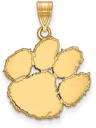 Image of 10K Yellow Gold Clemson University Large Pendant by LogoArt