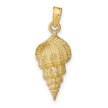 Image of 10K Yellow Gold Conch Shell Pendant 10C3370