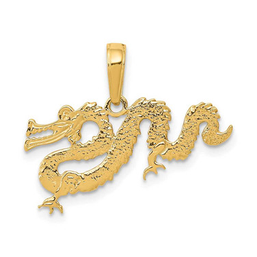 Image of 10k Yellow Gold Dragon Pendant 10D4216