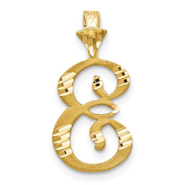 Image of 10K Yellow Gold Initial E Pendant 10C767E