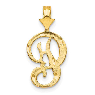 Image of 10K Yellow Gold Initial P Pendant 10C767P