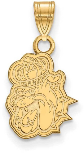 Image of 10K Yellow Gold James Madison University Small Pendant by LogoArt (1Y008JMU)