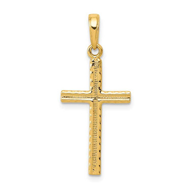Image of 10k Yellow Gold Latin Cross Pendant