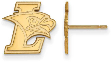 Image of 10K Yellow Gold Lehigh University Small Post Earrings by LogoArt