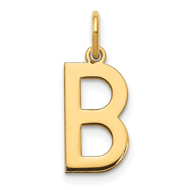 Image of 10K Yellow Gold Letter B Initial Charm 10XNA1336Y/B