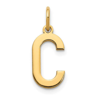 Image of 10K Yellow Gold Letter C Initial Charm 10XNA1336Y/C