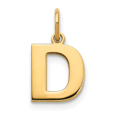 Image of 10K Yellow Gold Letter D Initial Charm 10XNA1337Y/D