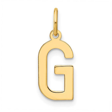 Image of 10K Yellow Gold Letter G Initial Charm 10XNA1336Y/G