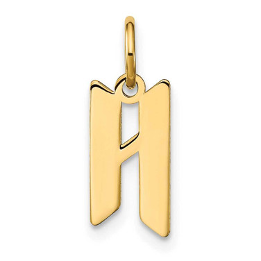 Image of 10K Yellow Gold Letter H Initial Charm 10XNA1335Y/H