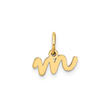 Image of 10K Yellow Gold Lower case Letter M Initial Charm 10XNA1307Y/M