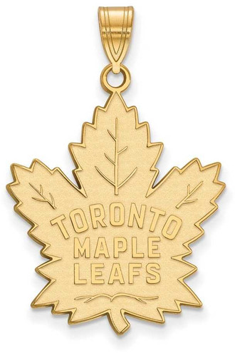 Image of 10K Yellow Gold NHL Toronto Maple Leafs XL Pendant by LogoArt