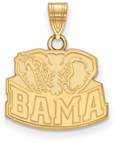Image of 10K Yellow Gold University of Alabama Small Pendant by LogoArt (1Y074UAL)