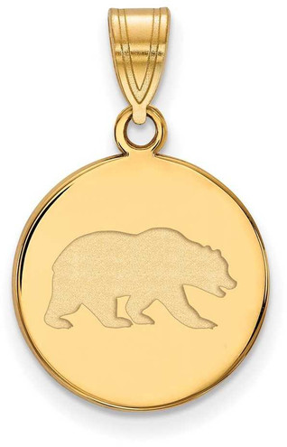 Image of 10K Yellow Gold University of California Berkeley Med Pendant LogoArt 1Y043UCB