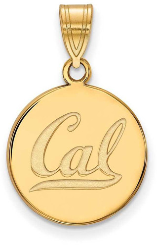 Image of 10K Yellow Gold University of California Berkeley Med Pendant LogoArt 1Y045UCB