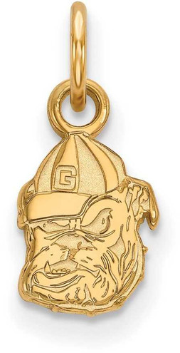 Image of 10K Yellow Gold University of Georgia X-Small Pendant by LogoArt (1Y043UGA)