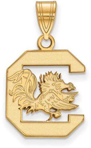 Image of 10K Yellow Gold University of South Carolina Medium Pendant by LogoArt 1Y003USO Image of 10K Yellow Gold University of South Carolina Medium Pendant by LogoArt 1Y003USO