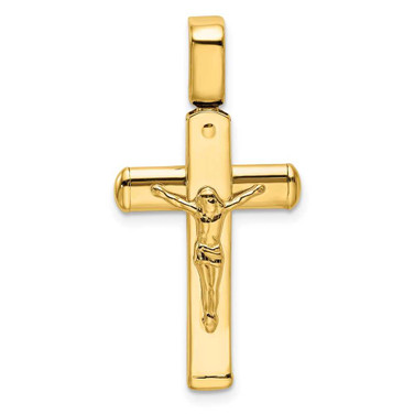 Image of 14K Polished Crucifix Pendant LF868