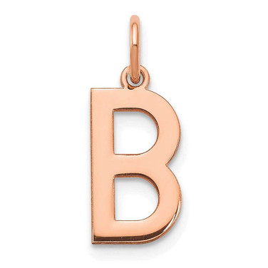 Image of 14K Rose Gold Letter B Initial Charm XNA1336R/B