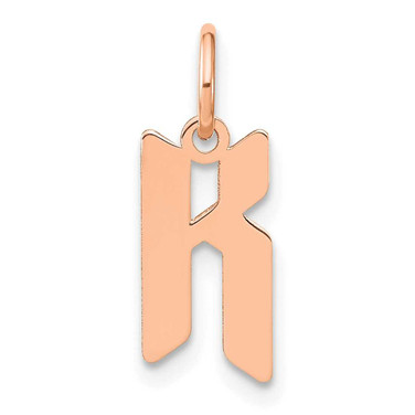 Image of 14K Rose Gold Letter K Initial Charm XNA1335R/K