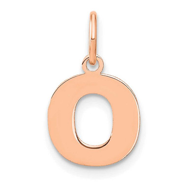Image of 14K Rose Gold Letter O Initial Charm XNA1337R/O
