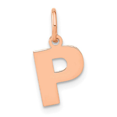 Image of 14K Rose Gold Letter P Initial Charm XNA1337R/P