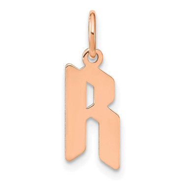 Image of 14K Rose Gold Letter R Initial Charm XNA1335R/R