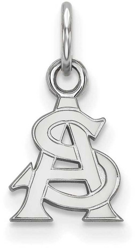 Image of 14K White Gold Arizona State University X-Small Pendant by LogoArt