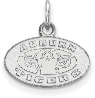 Image of 14K White Gold Auburn University X-Small Pendant by LogoArt (4W043AU)