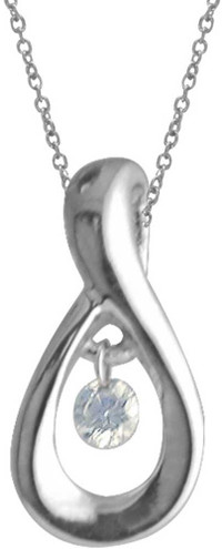 Image of 14K White Gold Diamond Dashing Diamonds Pendant (Chain NOT included) (CM-P8898W)
