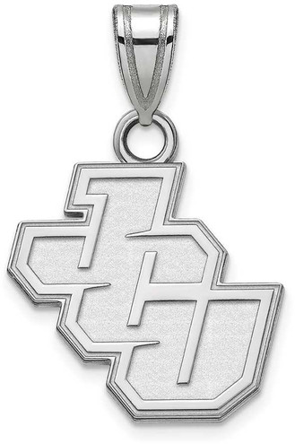 Image of 14K White Gold John Carroll University Small Pendant by LogoArt (4W001JCU)