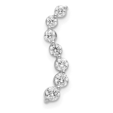 Image of 14K White Gold Lab Grown Diamond SI1/SI2, G H I, 7-Stone Pendant PM6638-033-WLG
