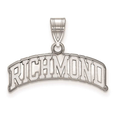 Image of 14k White Gold LogoArt University of Richmond Large Script Pendant